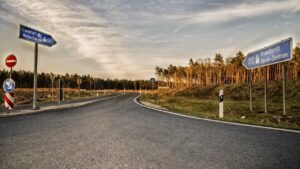 odcinek drogi autostradowej